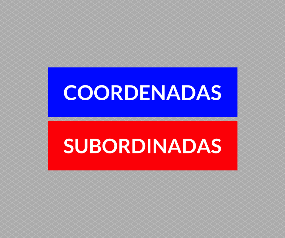 Coordenadas x subordinadas