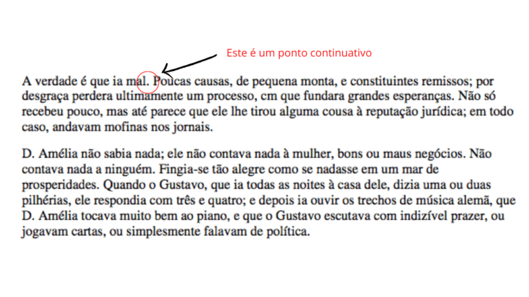 Ponto final, ponto continuativo e ponto parágrafo - qual a diferença?